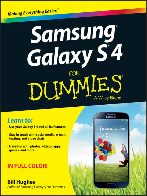 Title details for Samsung Galaxy S 4 For Dummies by Bill Hughes - Wait list